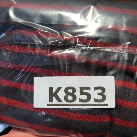 Articles of Society Tank Top S Red Gray Striped Square Neck Ribbed Knit Casual - Picture 12 of 12